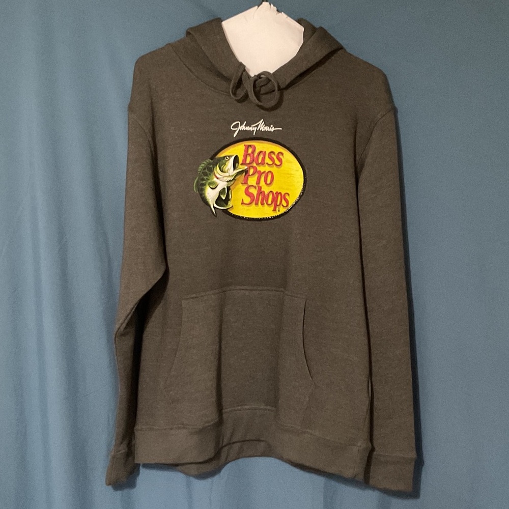 Bass Pro Shops Charcoal Hoodie with Logo